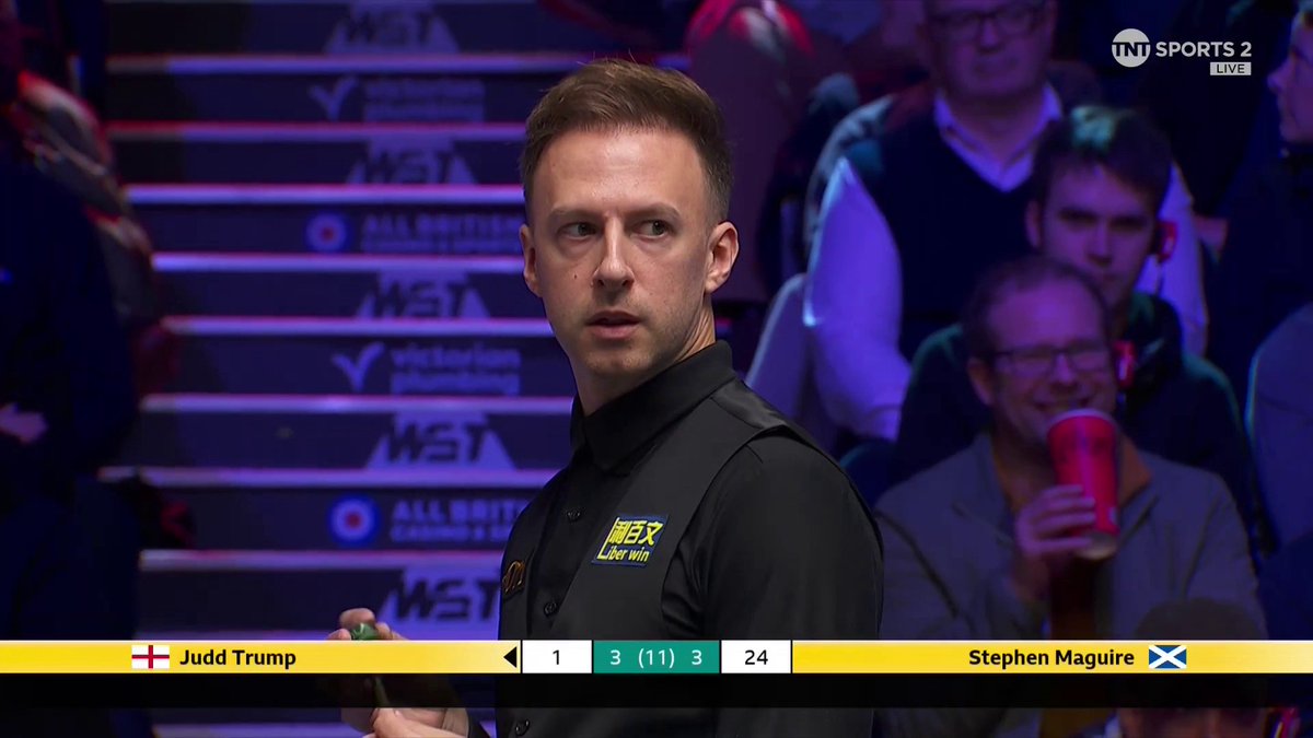 "He's doing it on purpose!" World No. 1 Judd Trump on a disruptive spectator in his UK Championship opener 🔊