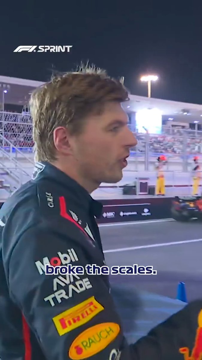 Max weighs in with a joke 😁 #F1Sprint #QatarGP