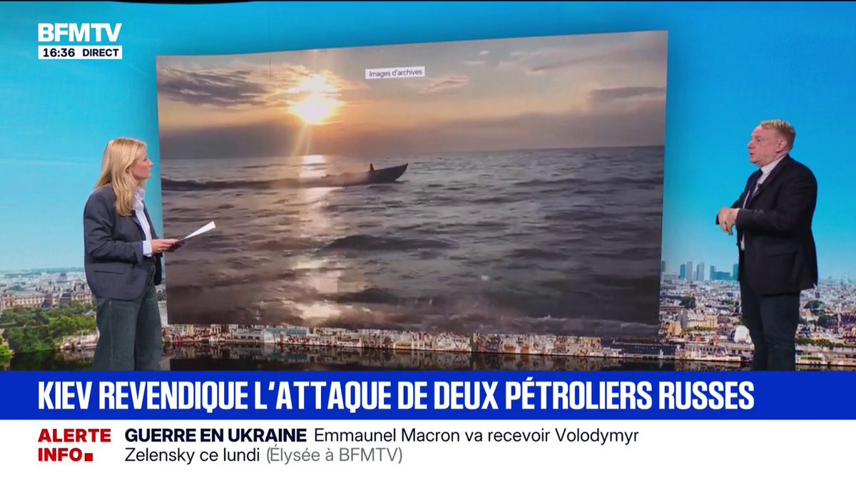 Au risque de déclencher une marée noire, l'Ukraine attaque des bateaux civils en mer Noire à l'aide de drones navals bourrés d'explosifs. Ces pétroliers, n'ont même pas un pavillon russe, ils déclarent donc une guerre contre des pays tiers.