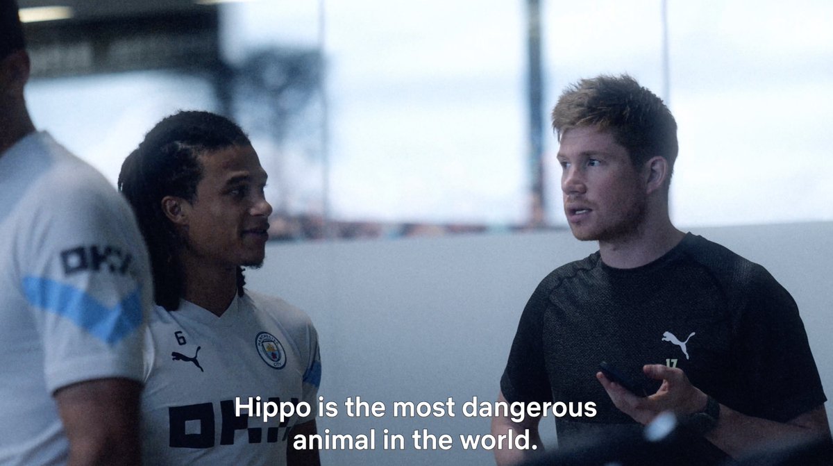 Manchester City players debating 'hippo vs. crocodile' is still gold 😂