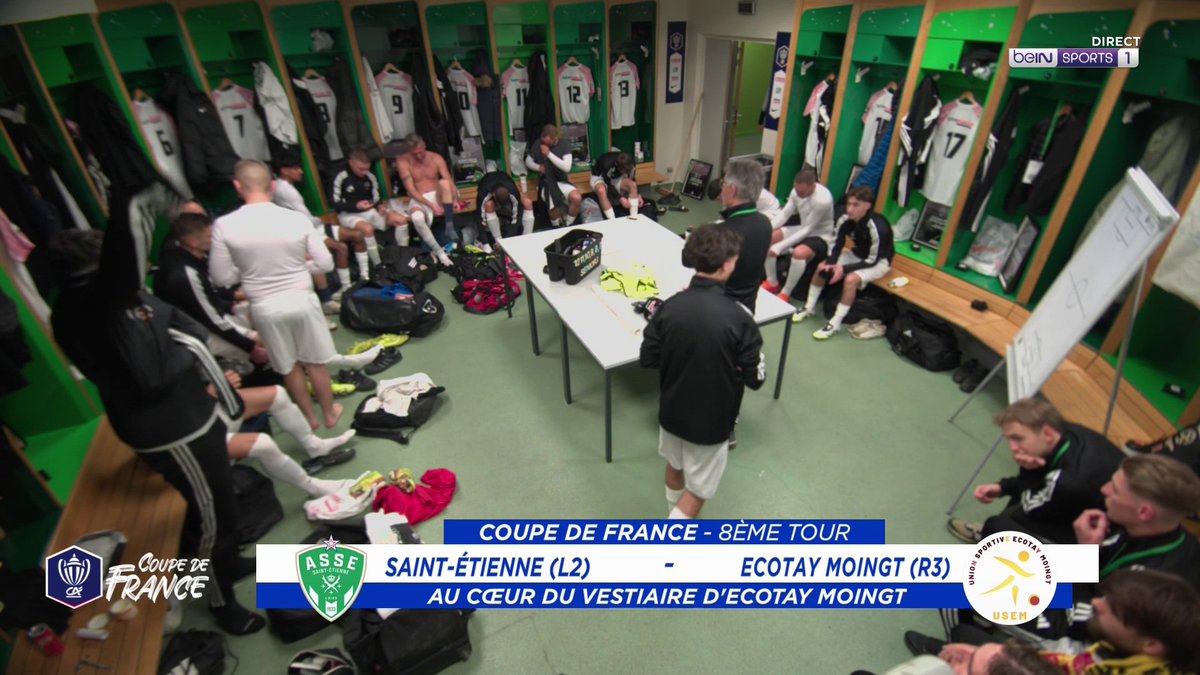 [📺LIVE] 🏆 #CoupeDeFrance 🗣️ Les derniers mots de l'entraîneur d'Ecotay Moingt (R3) dans le vestiaire de l'ASSE (L2) #ASSEUSEM