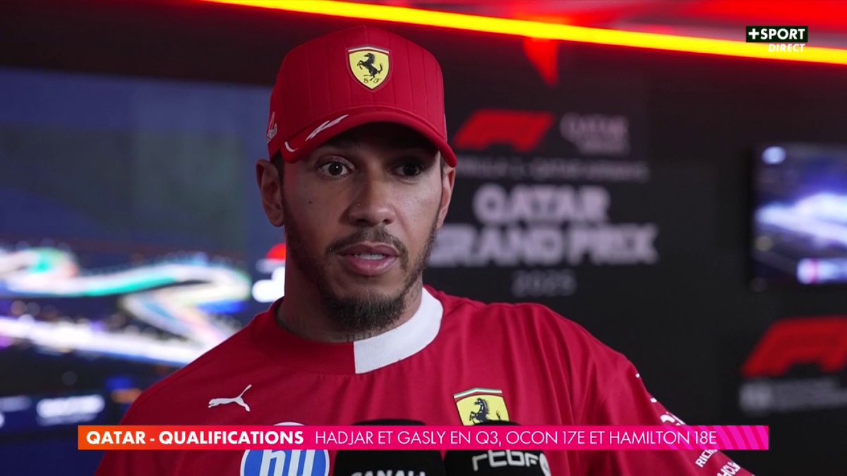 🗣️ “Est-ce le moment le plus difficile de votre carrière ?“ Hamilton se montre très clair au sujet de sa saison décevante chez Ferrari… 😔 #QatarGP #F1