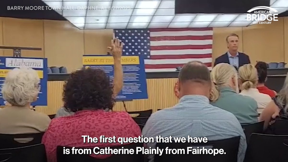 Even in Alabama, people are sick and tired of paying higher prices thanks to Republicans. Barry Moore’s constituents refused to let him dodge the question on who REALLY pays Trump’s tariffs. #AL01