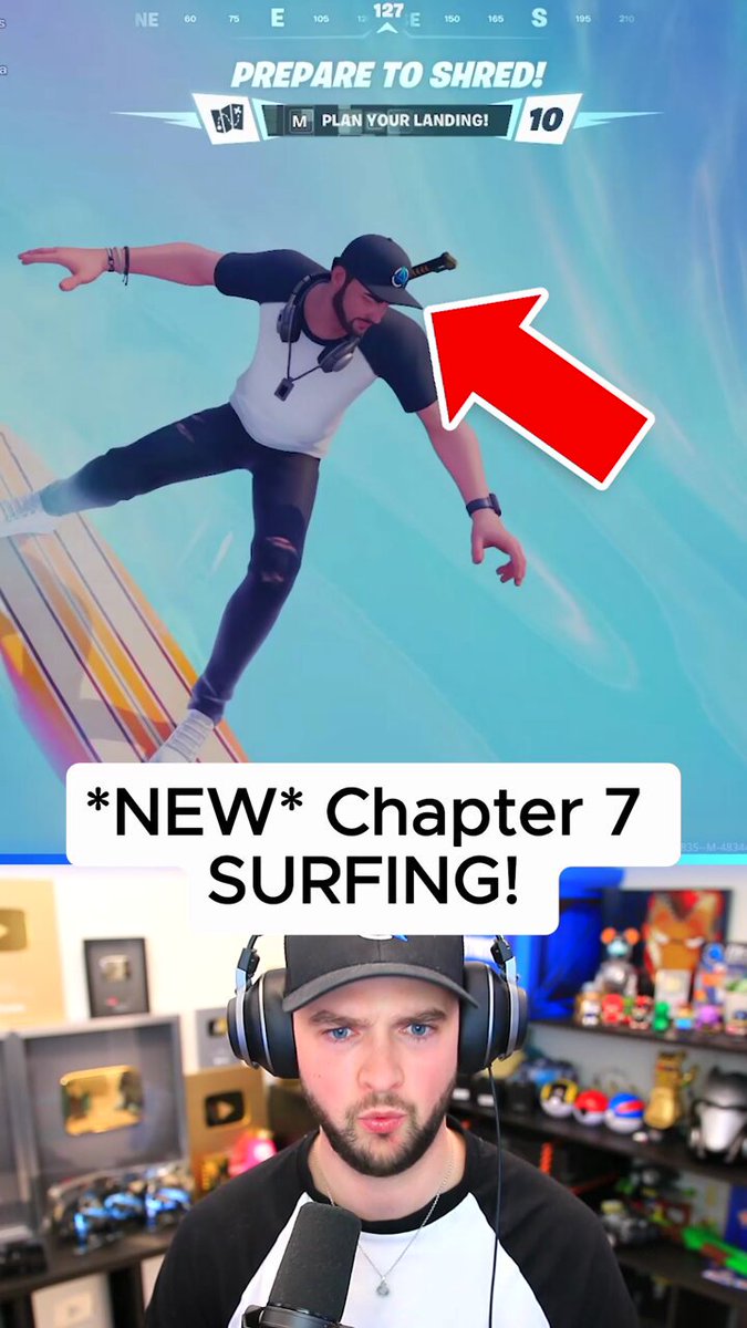 You now SURF onto the island in Fortnite Chapter 7!