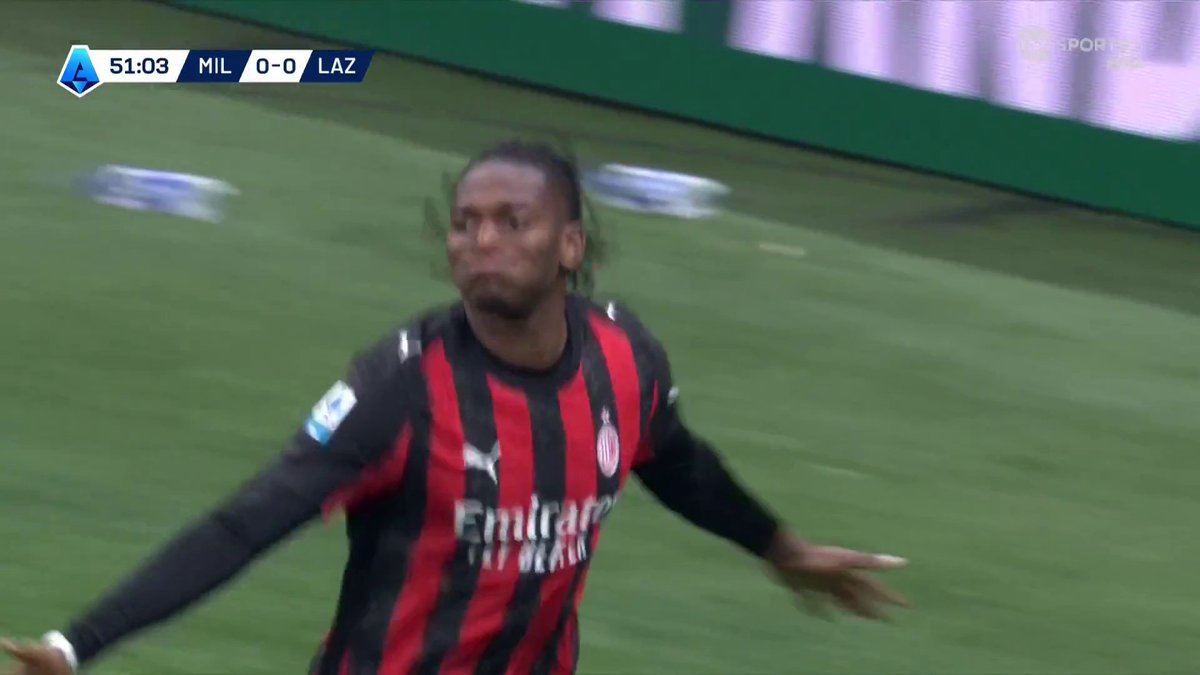 AC Milan break the deadlock! 🔓 Rafael Leão finds space in the area and slots home a dangerous cross 🎯 📺 TNT Sports & discovery+ UK