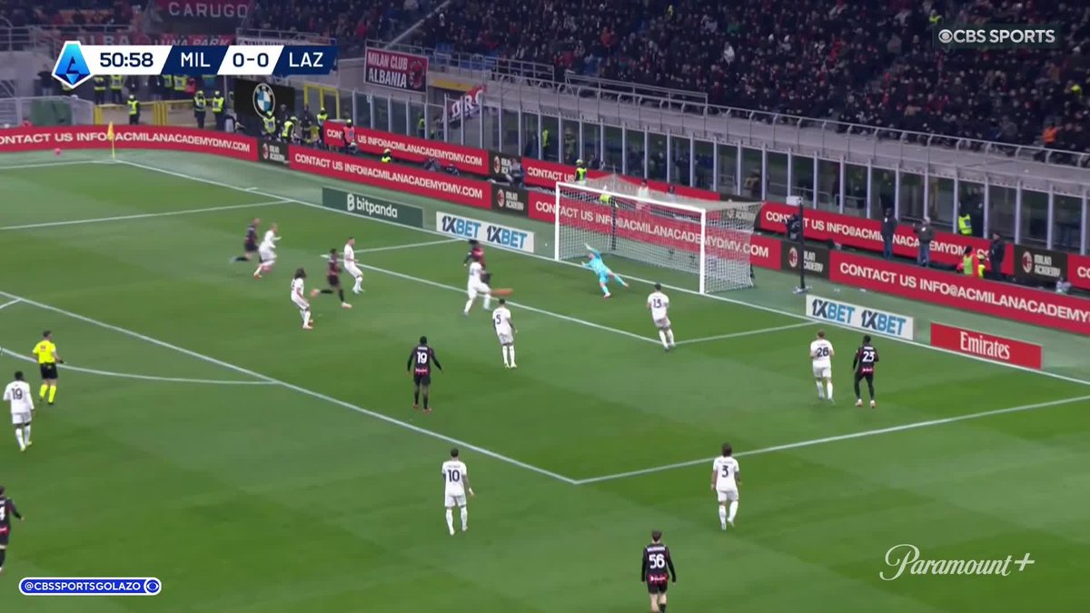 Rafael Leão opens the scoring for AC Milan from close range ⚽️