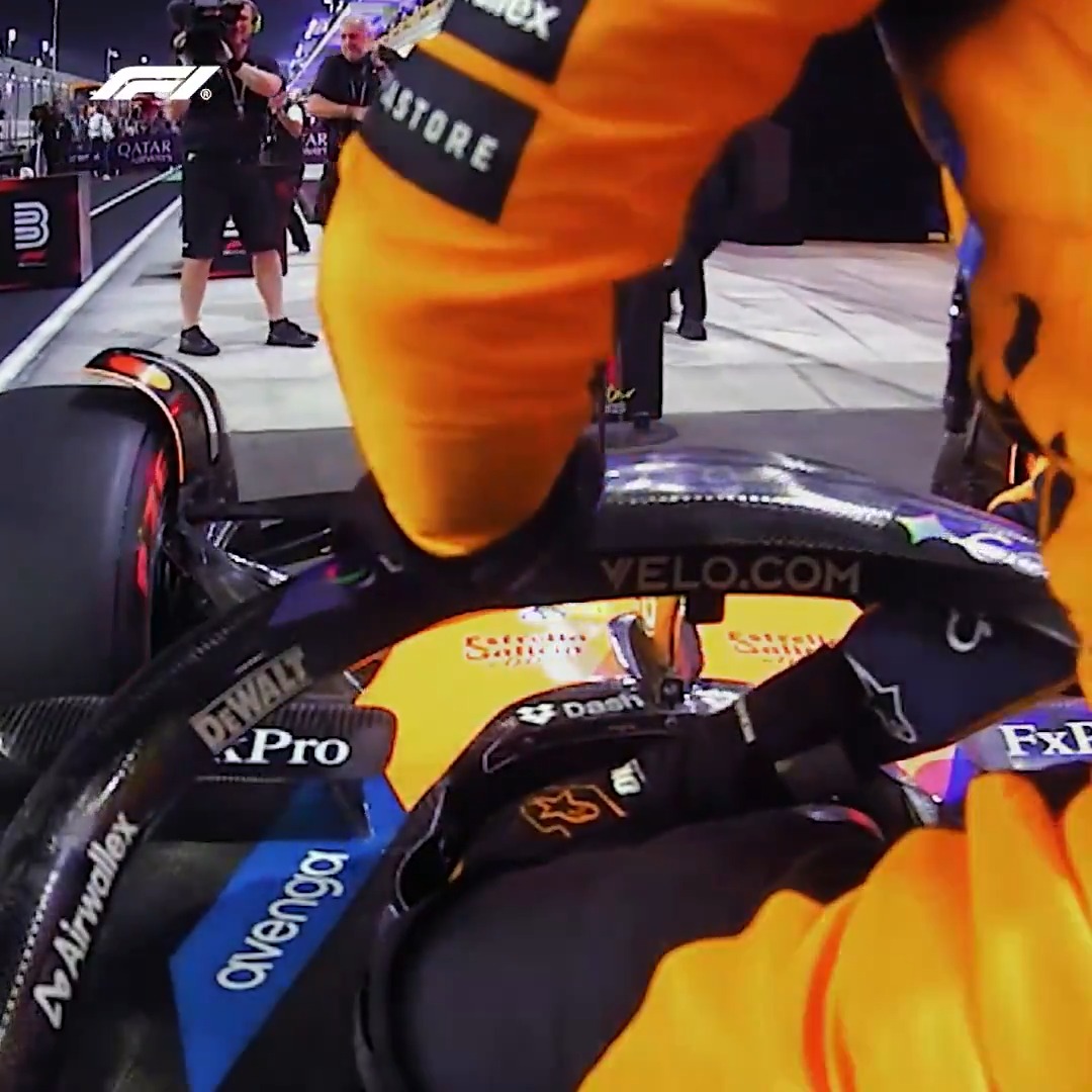 One final push, Lando! 😉 #F1 #QatarGP