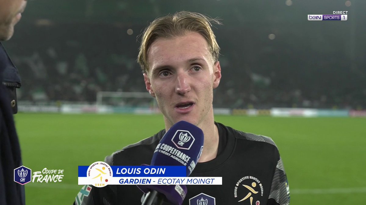 [📺LIVE] 🏆 #CoupeDeFrance "C'était une super expérience !" 🧤 Le gardien d'Ecotay Moingt Louis Odin réagit à la défaite de son équipe face à l'ASSE !