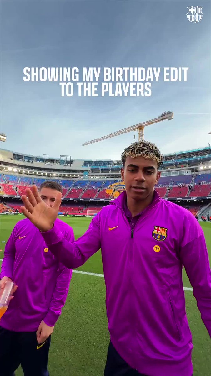 Watch CAT showing his birthday edit to the players! 😸