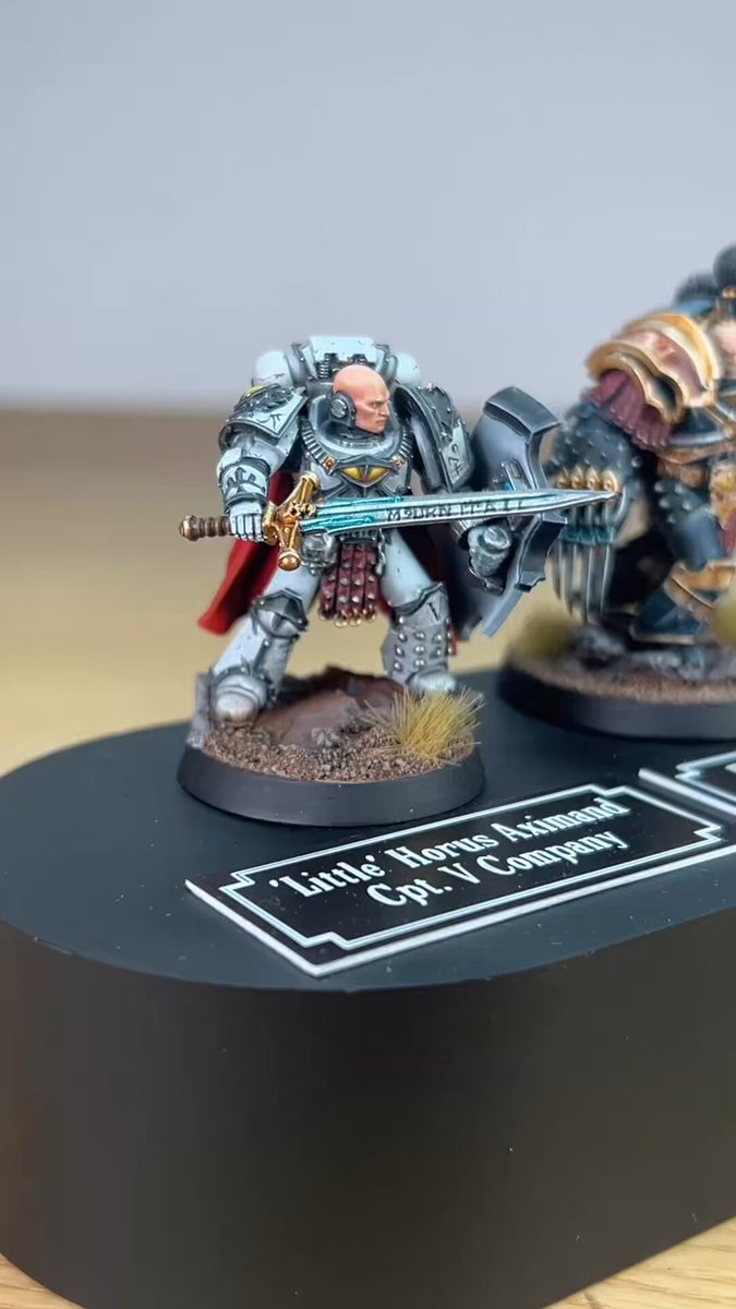 A quick reel with some pans and close ups of the awesome recently completed Lunar Wolves Mournival Horus Heresy display commission which we loved creating and painting for our clients collection. Get a quote for your commission here: Each of the four iconic characters are presented on this display plinth with an individual name plaque with their rank and company of the legion they command. 🐺 Which of the Mournival is your favourite? Which Heresy moment or book is really important for you? #SonsOfHorus #SonsOfHorusLegion #XVIthLegion #HorusHeresy #HorusHeresy30k #Warhammer30k #HeresyEra #WarmasterLegion #LunaWolves #TheWarmaster #SonsOfHorusArmy #SonsOfHorusMiniatures #WarhammerMiniatures #ForgeWorld #SonsOfHorusPainted #SonsOfHorusWIP #SonsOfHorusConversion