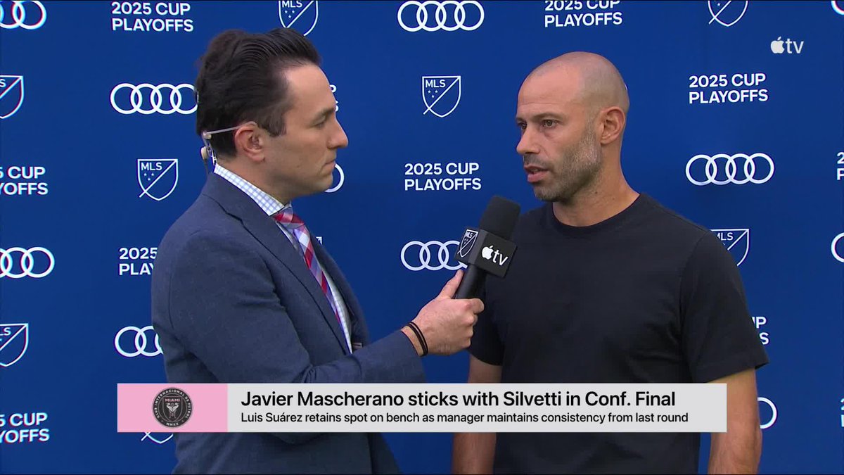 Catching up with Javier Mascherano ahead of the biggest game of the year. 🎙️ 📺 MLS Countdown: