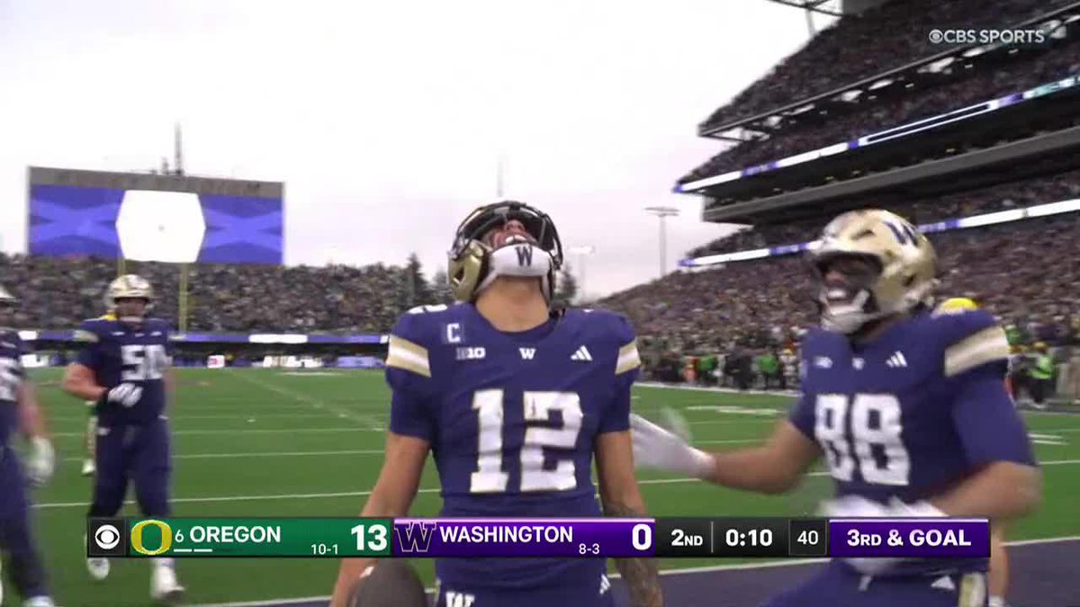 Demond Williams delivers and Washington is on the board! CBS | Paramount+