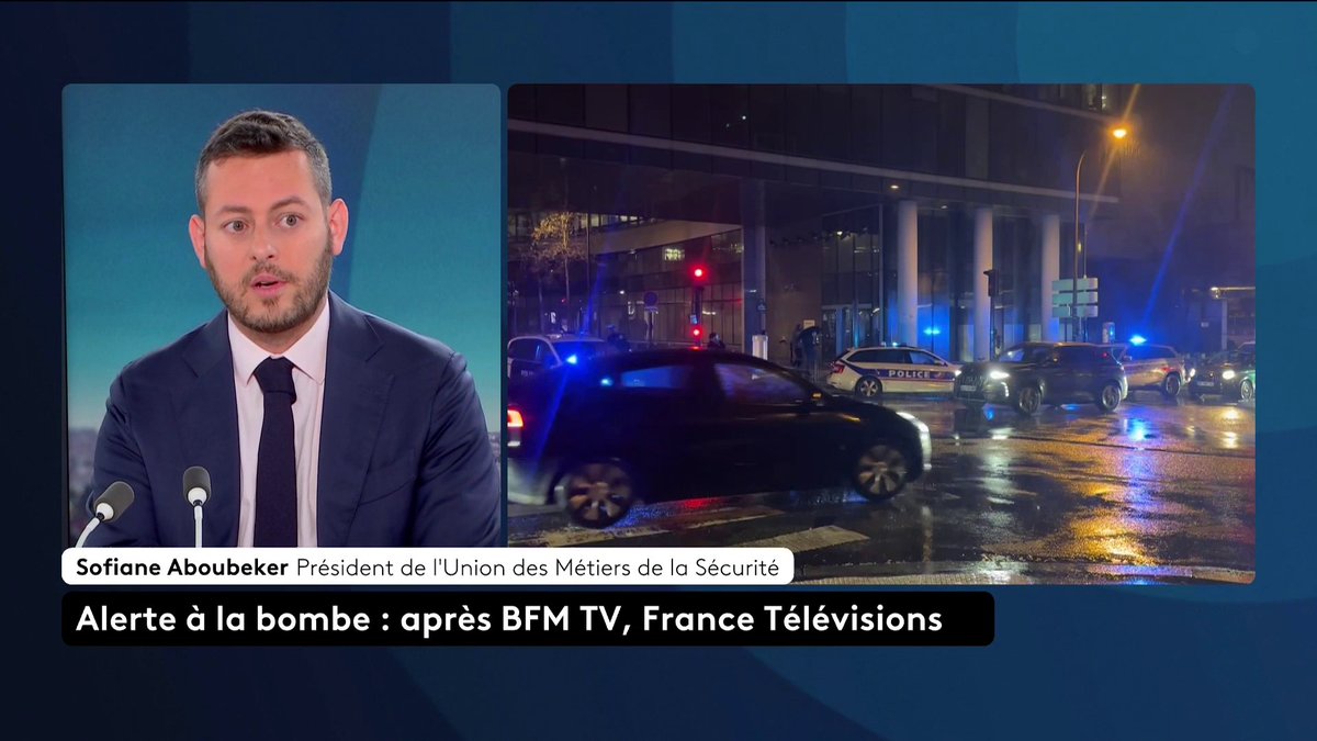 🔴 Alerte à la bombe : "Les médias sont des cibles privilégiées : montrer l’évacuation de France Télévisions ou de BFMTV, ce sont des images fortes qui cherchent à déstabiliser. Oui, cela perturbe l’opinion", analyse Sofiane Aboubeker. #canal16