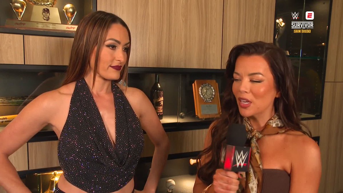 "I will embarrass you." Nikki Bella plans to make a mockery of Stephanie Vaquer TONIGHT at Survivor Series 😤 Stream on the ESPN app: