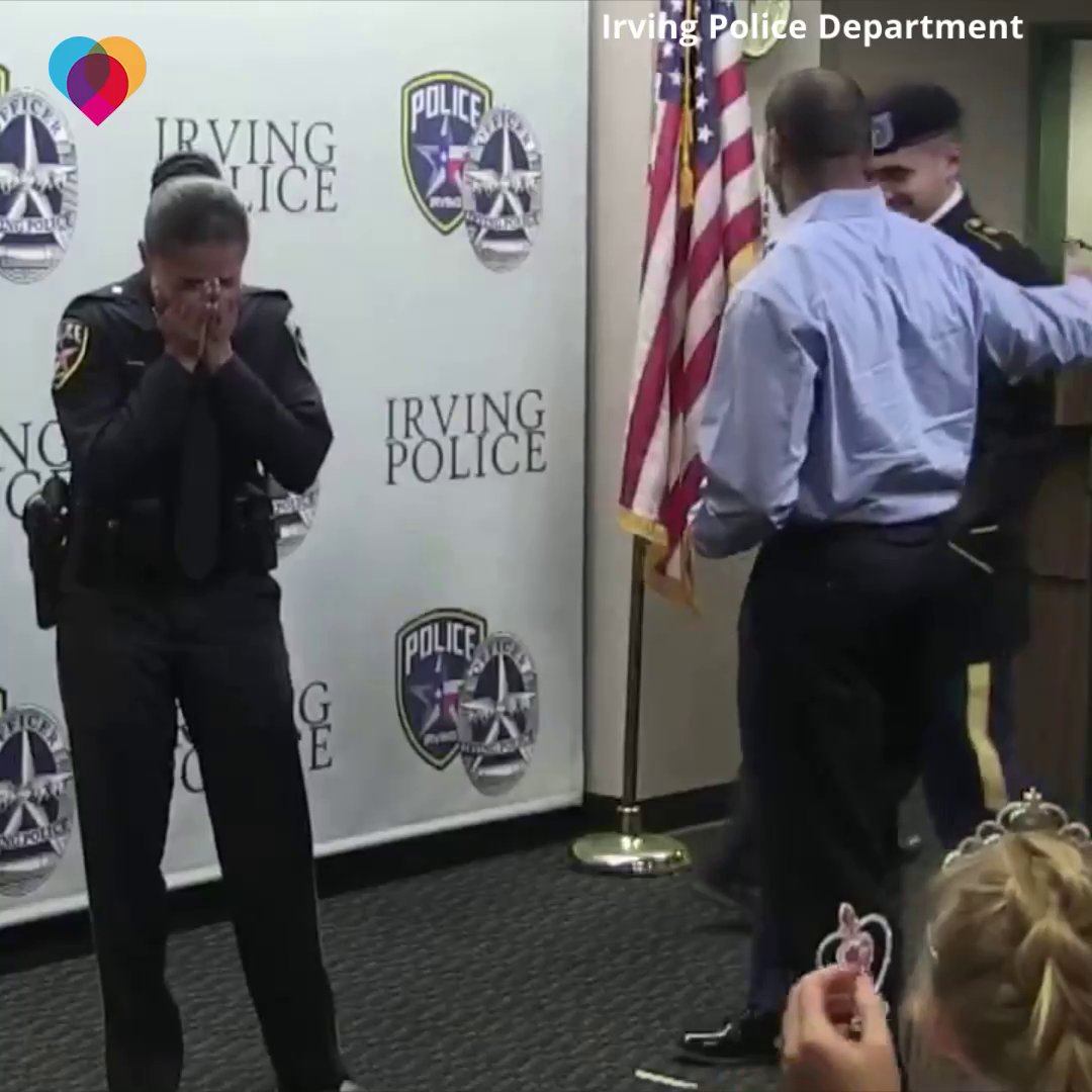 GRAB THE TISSUES: This woman hadn't seen her military son in two years – then, as she was getting sworn in as a new police officer, he surprised her 💙