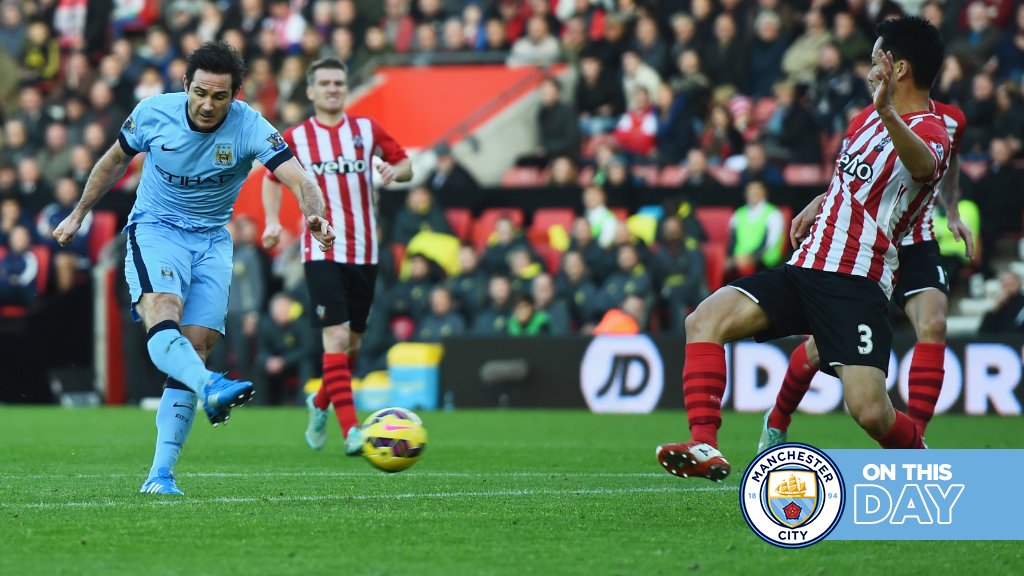 #OnThisDay: Southampton 0-3 #ManCity [2014] ⚽️ [51'] Yaya Touré ⚽️ [80'] Frank Lampard ⚽️ [88'] clichy gael