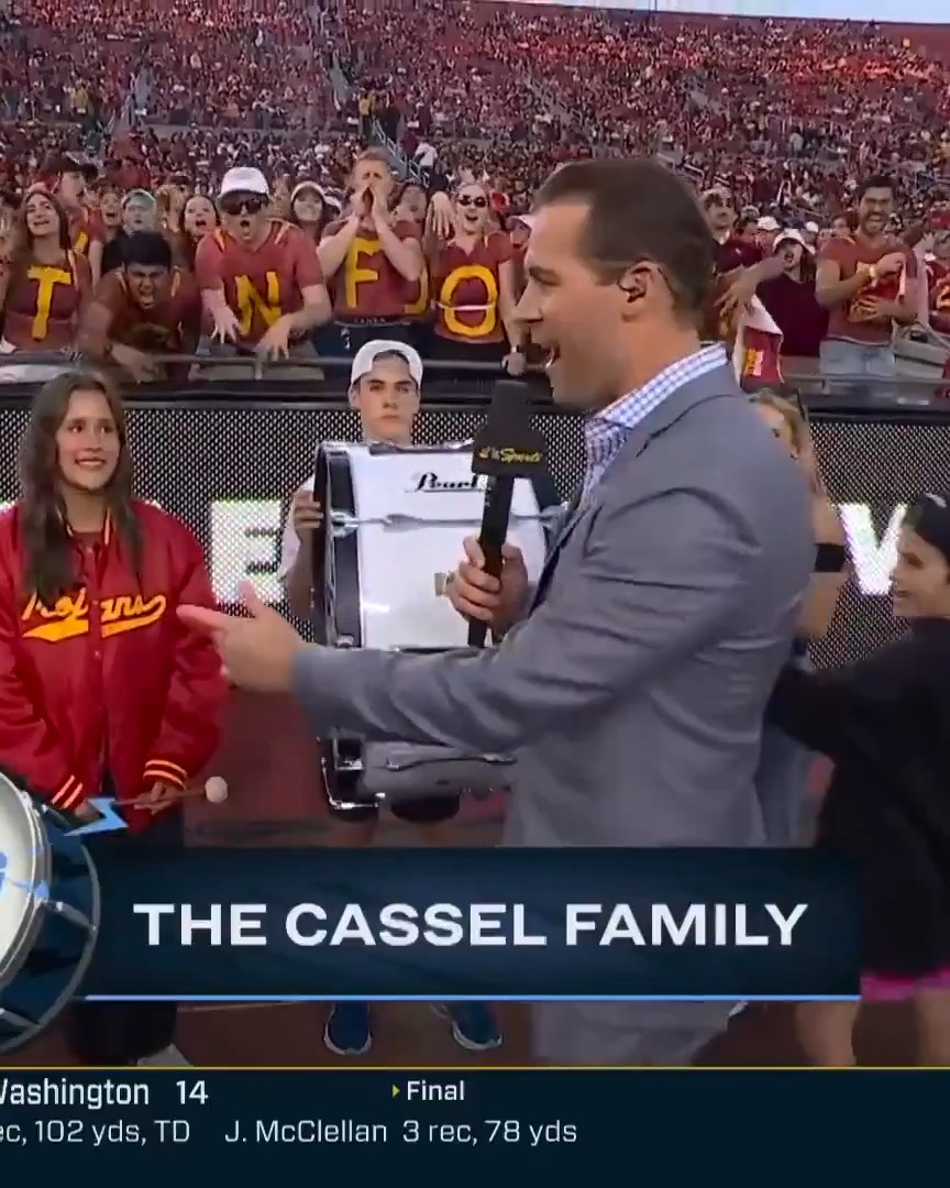 The Cassel family made the pregame tradition proud.