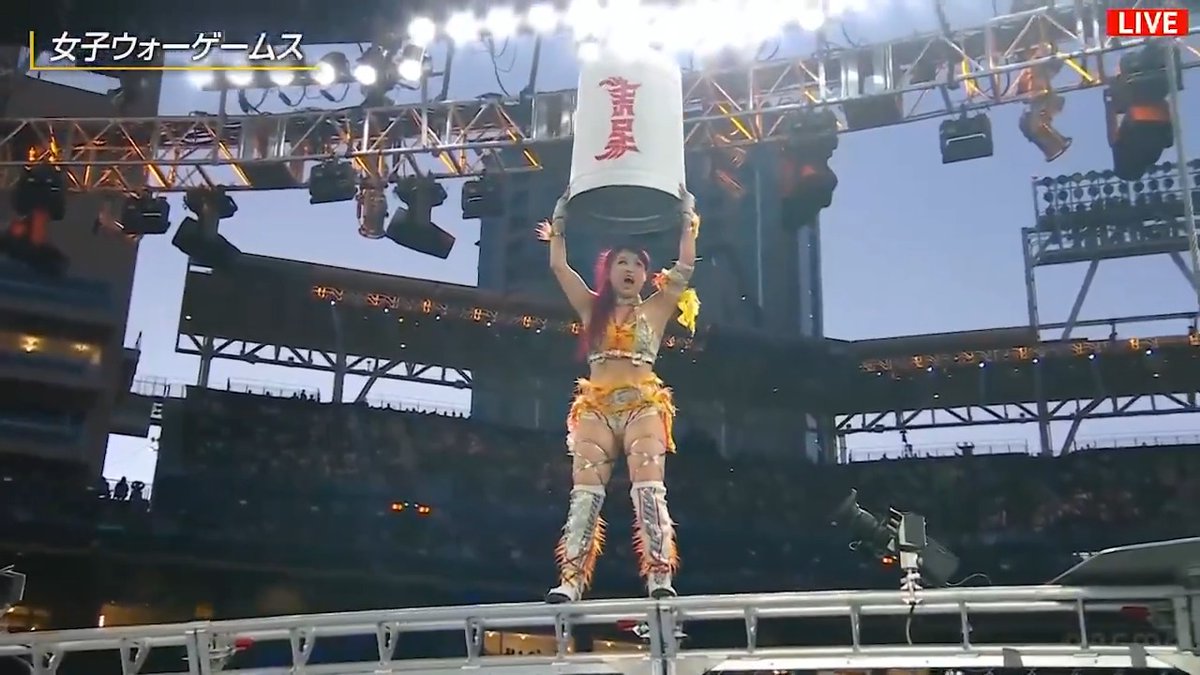 『WWE サバイバーシリーズ 2025』 女子ウォーゲームス戦💥 今年もイヨ・スカイが魅せる！ トラッシュ缶を被って１回転ダイブ！