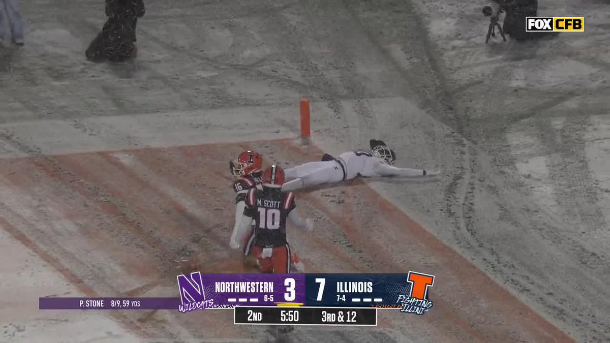 Snow Angels in the End Zone 🙌 😇 Hayden Eligon II