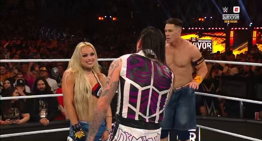the fake turn on dominik to jumping on cena, to again the turn on cena, to THEN HELPING DOMINIK?? THIS WAS INSANE #SurvivorSeries