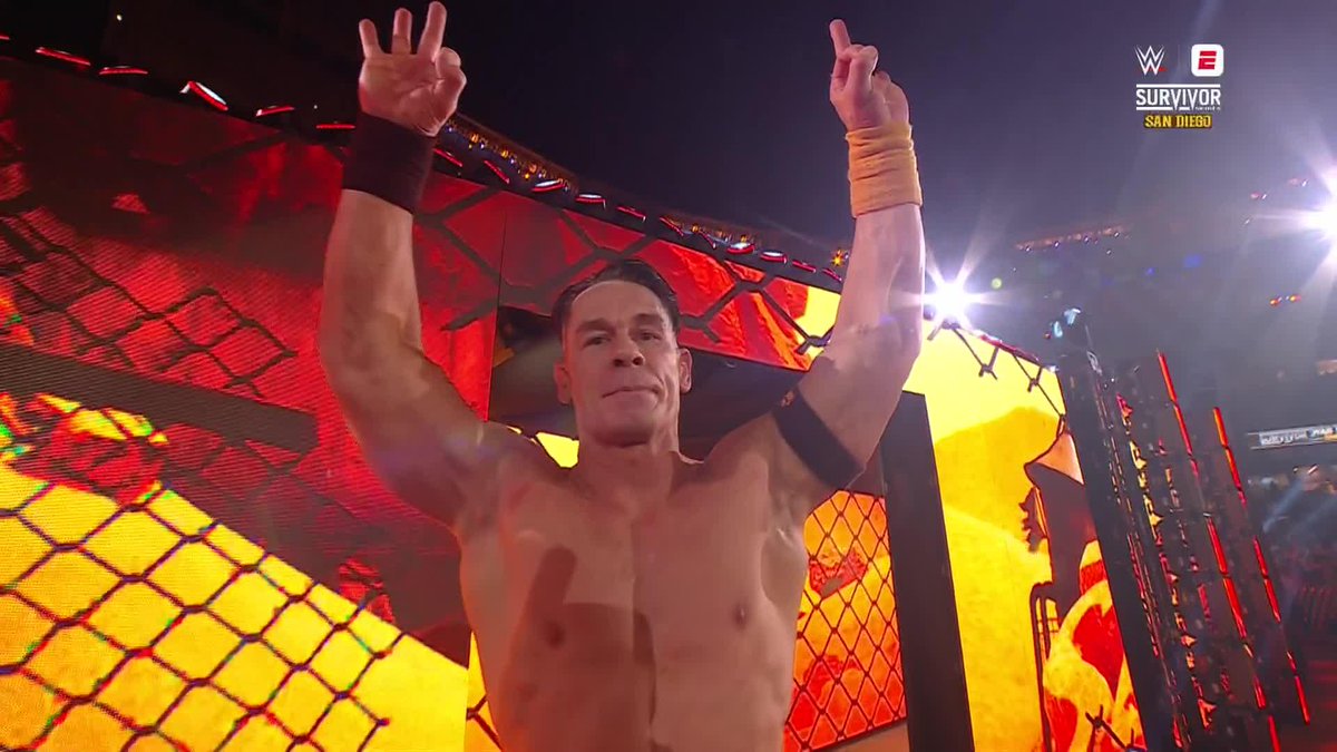 One more match remains for the legend. Thank you, Cena 👏 #SurvivorSeries