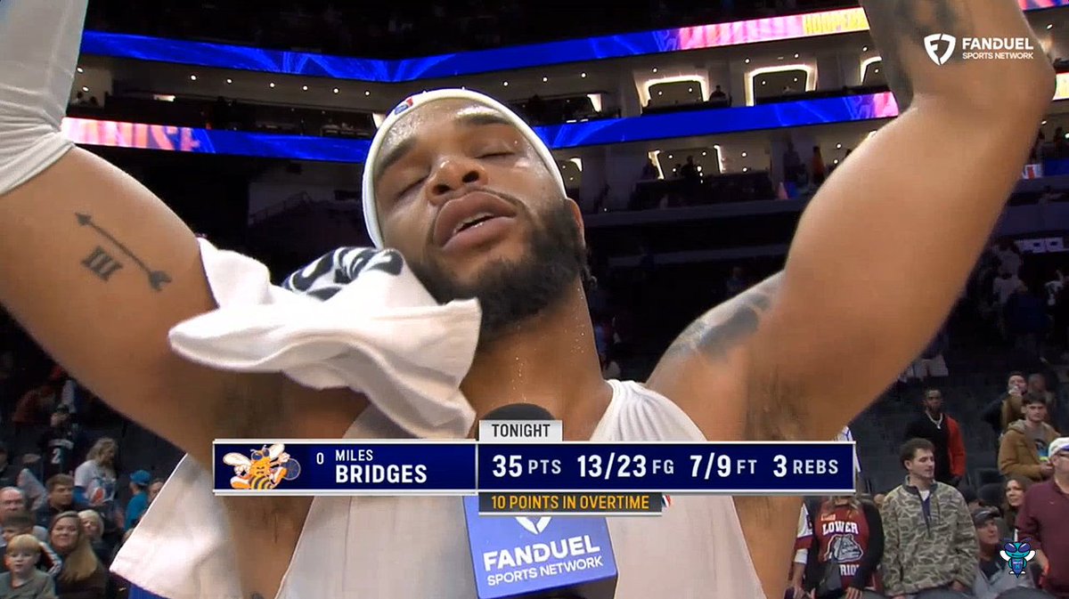 🎙️ Miles Bridges: "Kon (Knueppel) saved my life with that three in the corner." 🙌 Miles Bridges Postgame Interview: