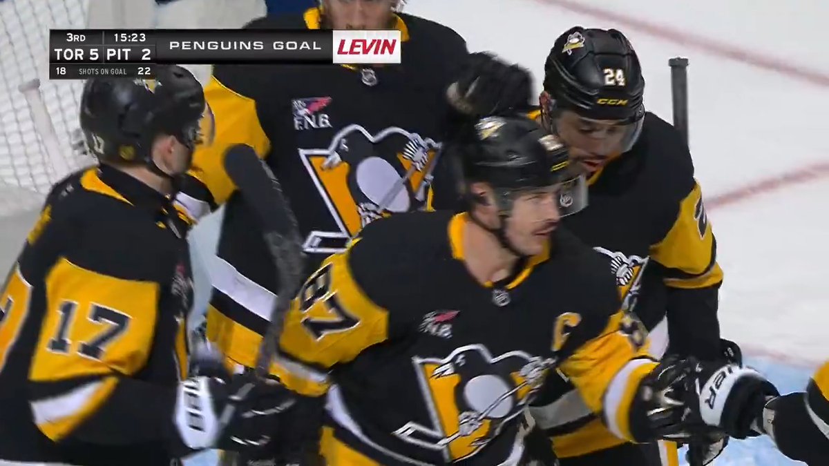 With his goal tonight, Sidney Crosby surpassed Dave Andreychuk for the 15th-most goals in NHL history.