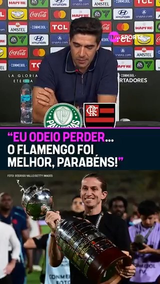 ABEL FERREIRA ELOGIOU O FLAMENGO E O FELIPE LUÍS! 👏🤝 O treinador do Palmeiras reconheceu a superioridade do rival e agradeceu ao apoio da torcida em Lima! 🟢⚪ #Libertadores #PósJogo #Entrevista #FutebolBrasileiro