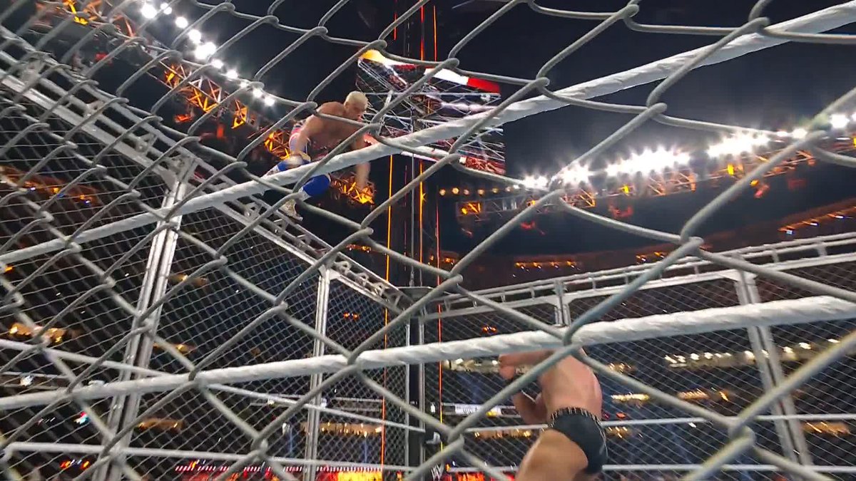 CODY RHODES OFF THE TOP OF THE CAGE!! ⛓️