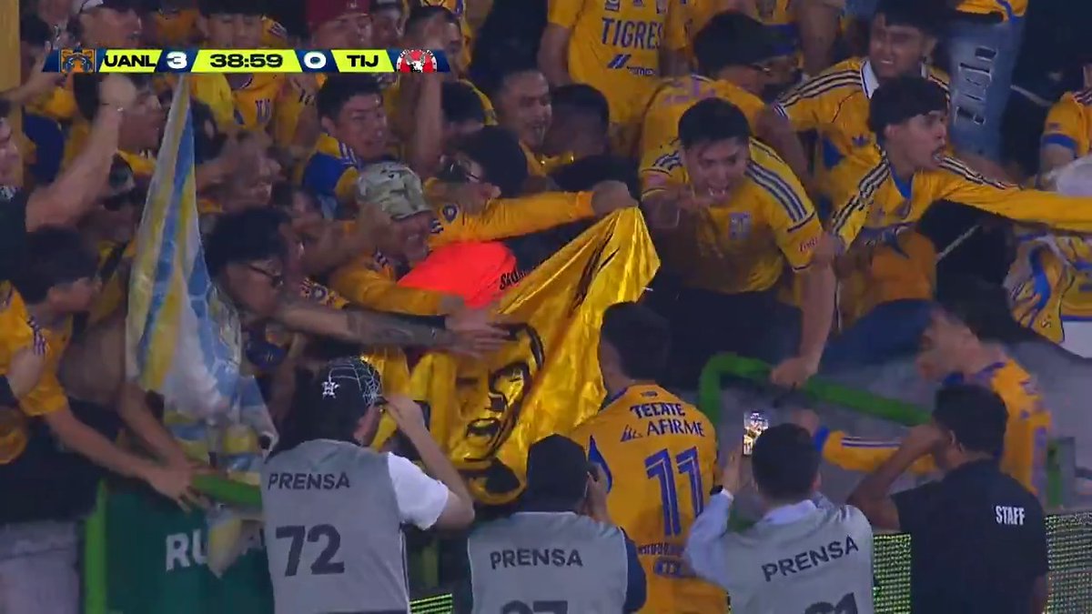 Tiene que ser uno de los goles mas gritados en la historia de Tigres. En el Volcán se sintió que temblo el estadio. UNA LOCURA.