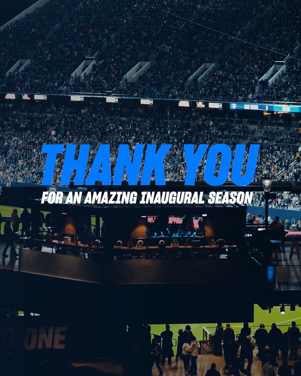 To every single fan reading this... ...THANK YOU FOR A HISTORIC INAUGURAL SEASON.