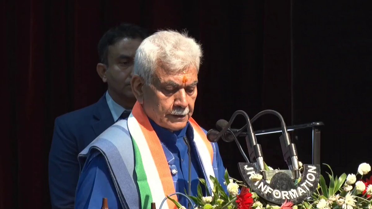 "There used to be 32 tehsils here, with 75 tehsildars. In those days, even matric-pass individuals could become IAS and IPS officers. Hard-working, educated and talented people of Jammu and Kashmir kept waiting, watching their opportunities slip away," LG Manoj Sinha and not even one single politician reacted or debutted this statement because they know, it is their contribution which is being talked about.