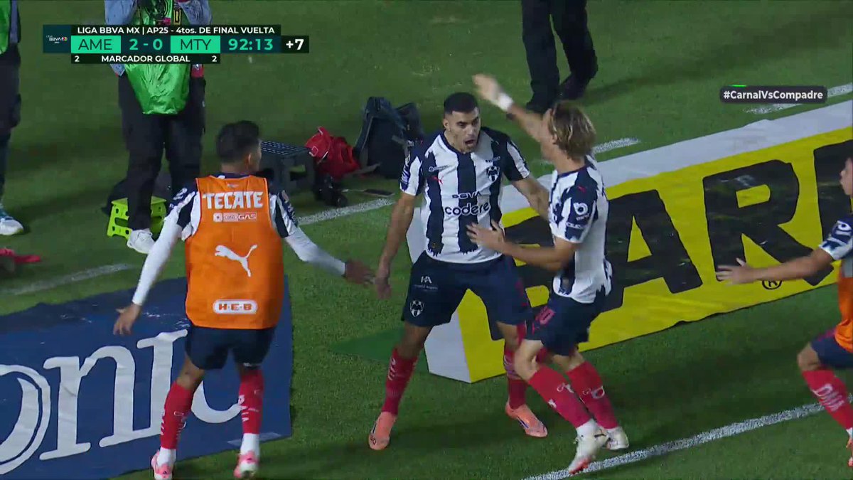 ¡Gol histórico! ¡Gol de semifinales! Así fue el gol de Berterame en el tiempo de compensación para eliminar al América de la liguilla