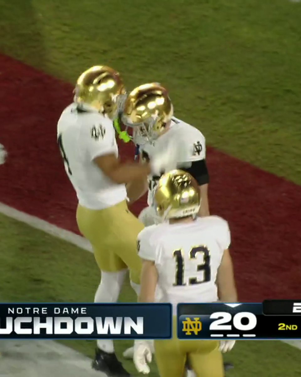 HE PULLED THE PLAY-FAKE FOR AN 84-YD TOUCHDOWN 🔥😳 Luke Talich puts Notre Dame up 20-0 vs. Stanford 😮