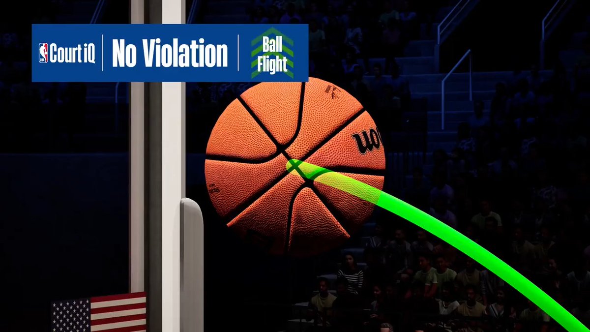 During Q4 of tonight's #CHIatIND game, Replay Center officials utilized NBA Court iQ to overturn the initial ruling of a defensive goaltending by IND to a good block as contact occurred when the ball was still on its upward flight to the basket.