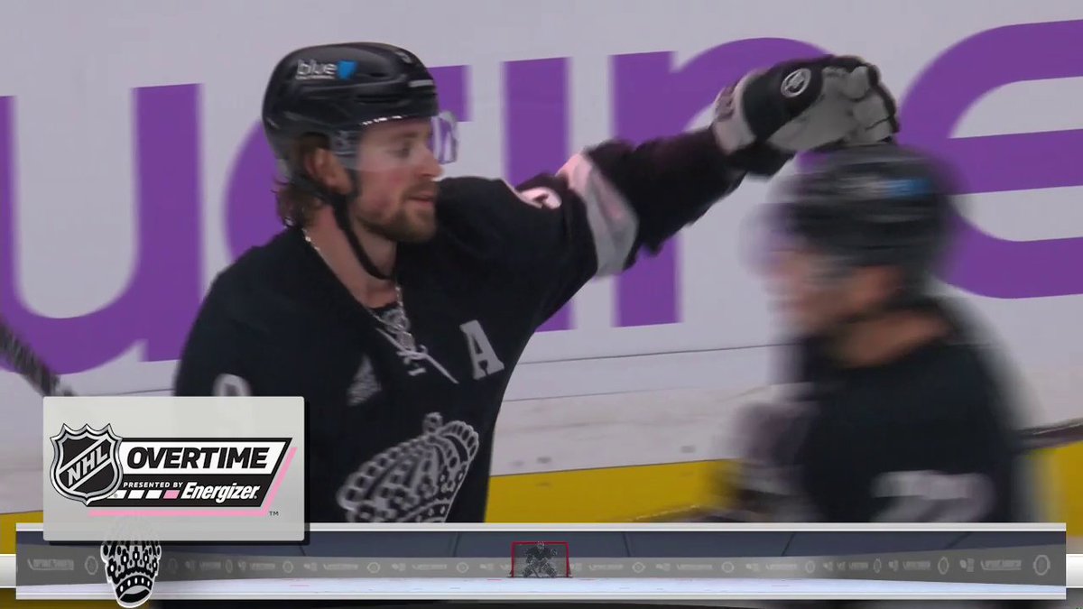 KEMPE 🧃 Adrian Kempe scores in Energizer overtime to give the LA Kings the victory!