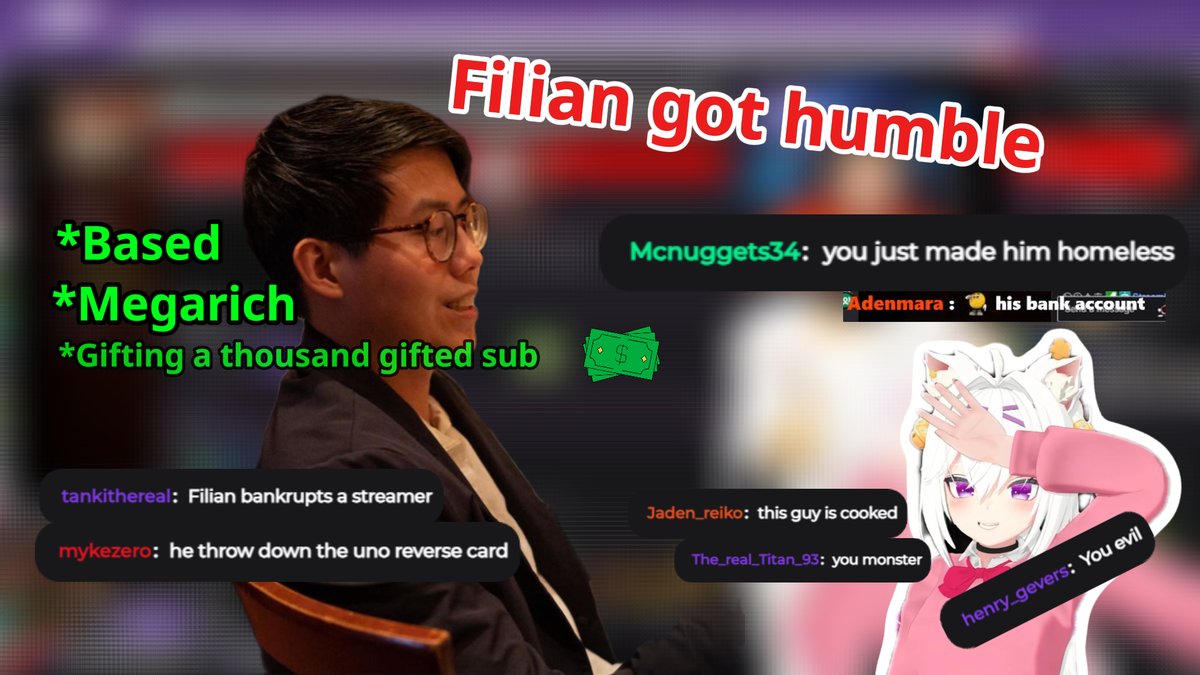 Filian use her power as a big streamer to financially bankrupt this small streamer.