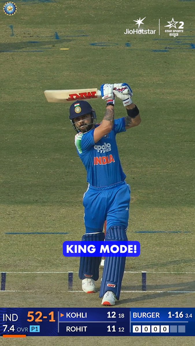 KING KOHLI IS IN THE MOOD IN RANCHI.