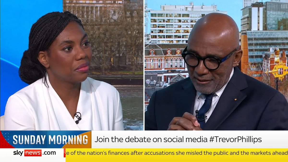 "She's not doing a good job." Conservative Leader Kemi Badenoch calls for Chancellor Rachel Reeves to resign. #TrevorPhillips 📺 Sky 501