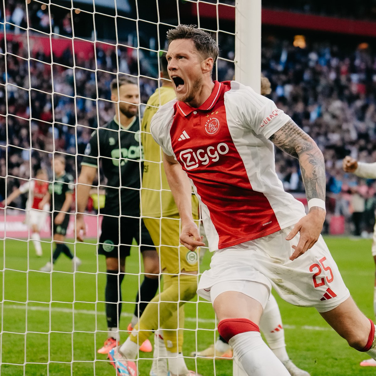 Wout Weghorst’s first Ajax goal vs. FC Groningen ❌❌❌ #ajagro