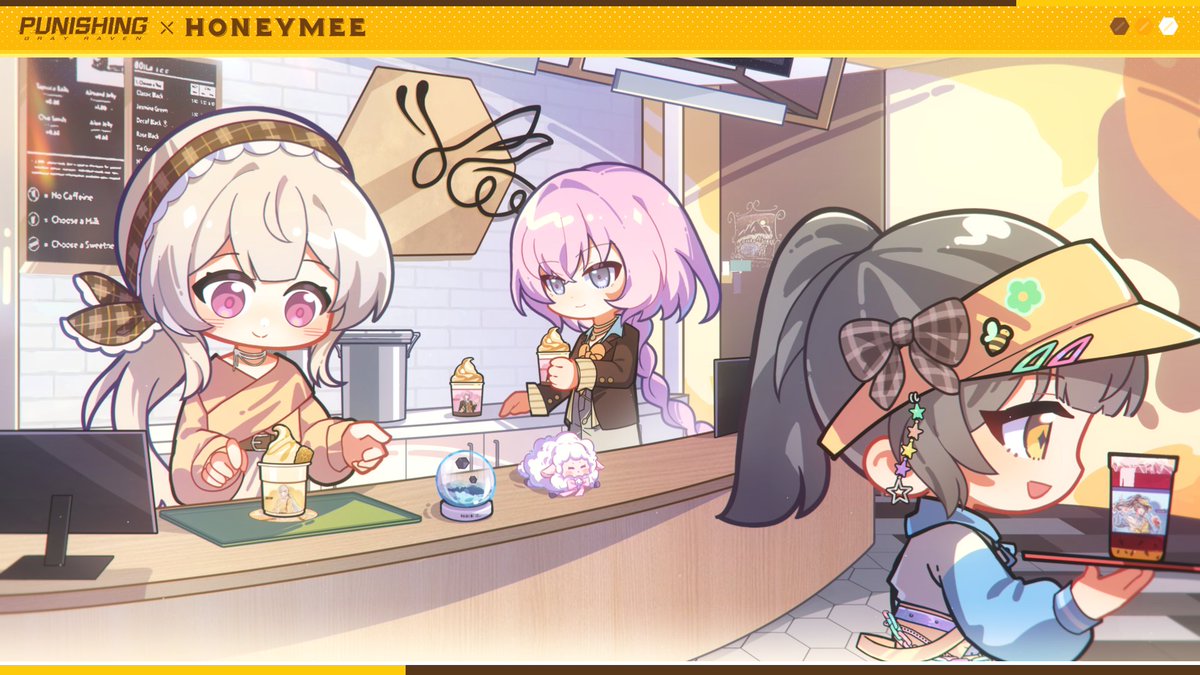 [Punishing: Gray Raven x Honeymee Collab PV | Honey Frost Touch] Dear Commandants, the Punishing: Gray Raven x Honeymee collaboration will begin on Dec 06, 2025! During the event, multiple themed stores and collab items will be available across the U.S. All Commandants are welcome to stop by and check them out!