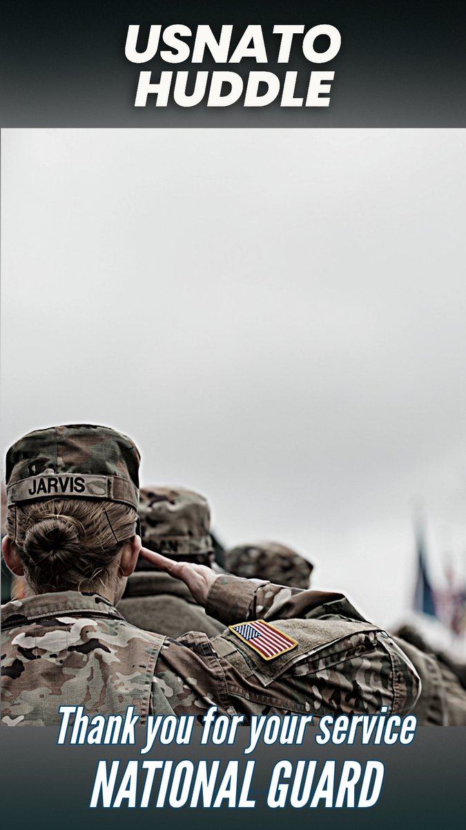 Now, more than ever, we pause to remember the service and sacrifices of the National Guard. Thank you to all those from the Guard stationed here at the U.S. Mission to NATO, across Europe, and across the globe.