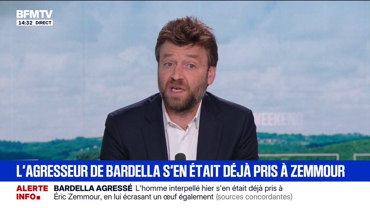 Jordan Bardella visé par un œuf: le septuagénaire interpellé avait déjà écrasé un œuf sur Éric Zemmour en 2022