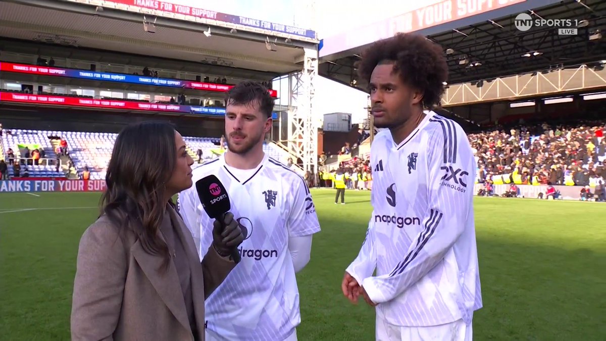 "Today is a reward for patience, hard work and consistency" Goalscorers Mason Mount and Joshua Zirkzee reflect on today's performance and the impact of Man United's positive environment 🙌 🎙️Jules Breach | 📺 TNT Sports & discovery+ UK