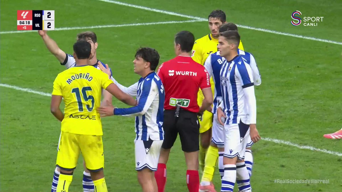 👀 57’ Real Sociedad 0-2 Villarreal 🔥 87’ Real Sociedad 2-2 Villarreal Ve 90+5’te de bu… Muhteşem son.