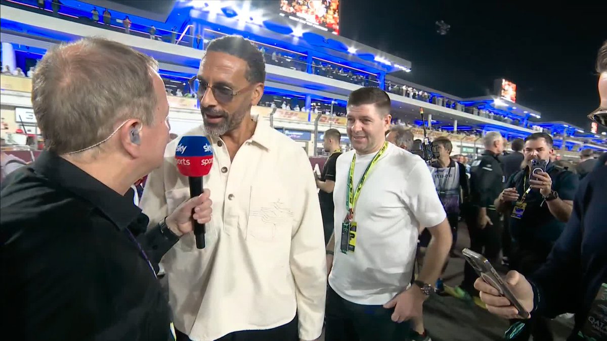 "I would not want anyone in the tunnel anywhere near me before a big game. These guys are used to it, it's just so different." ⚽ Rio Ferdinand and Steven Gerrard on the grid 🏎️