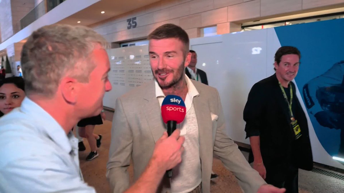 "I'd like Lando to bring it home" David Beckham looks ahead to today's Qatar Grand Prix, where Lando Norris can be crowned world champion 🇬🇧