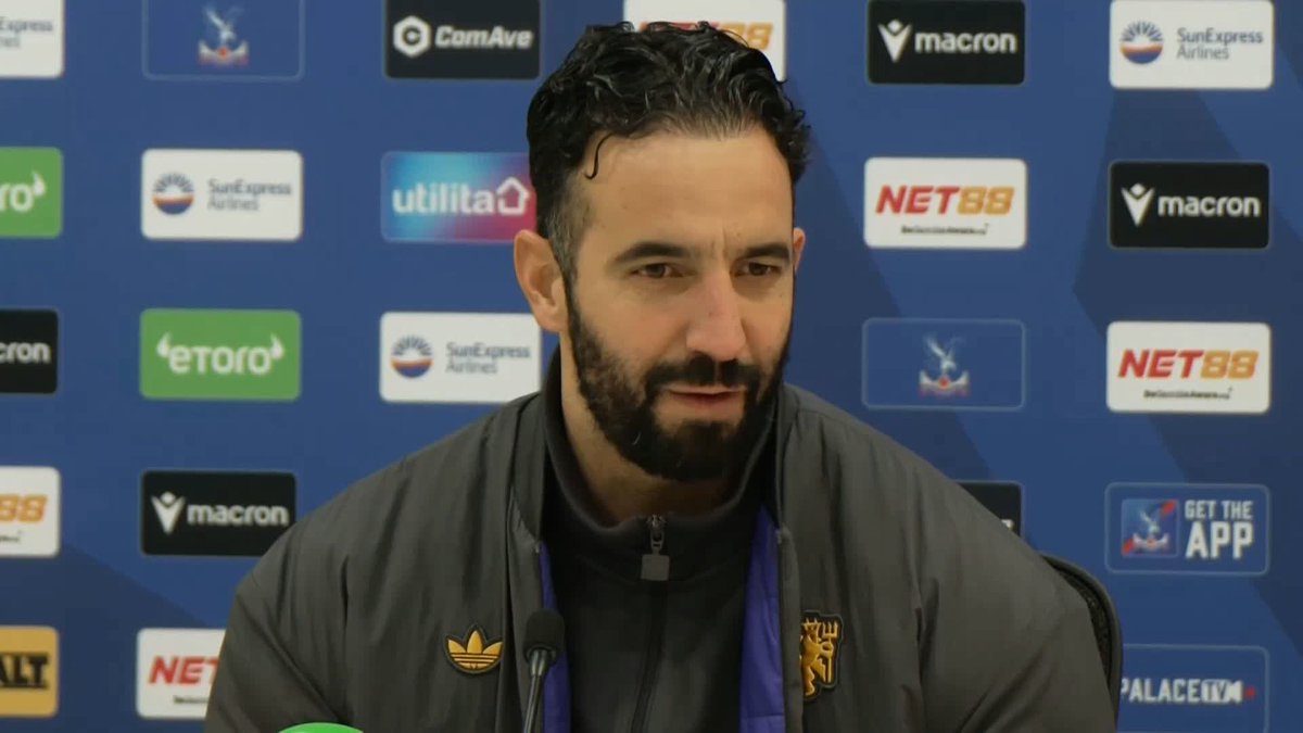 "I felt they would struggle second half, the intensity and quality was better" Ruben Amorim says Man United were more "alive" second half but admits Crystal Palace were "tired" 🔴