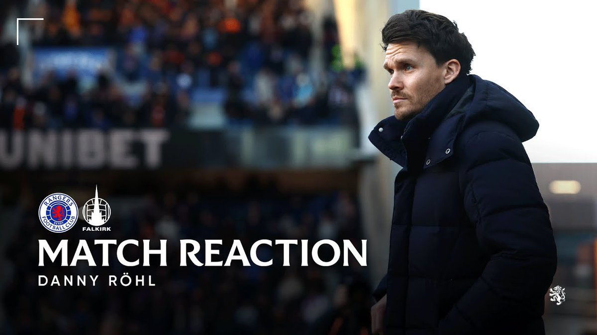 🎙️ Danny Röhl spoke to RangersTV following today’s draw with Falkirk.