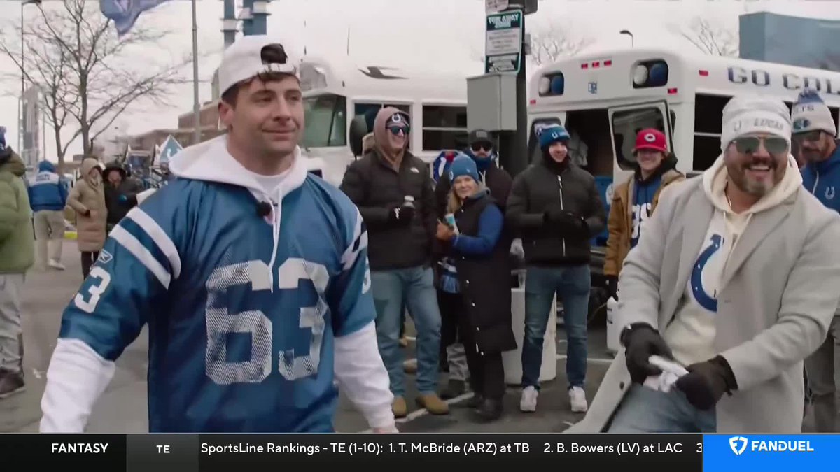THE NFL TODAY+ correspondent benny polizzi having the time of his life in Indy 😂